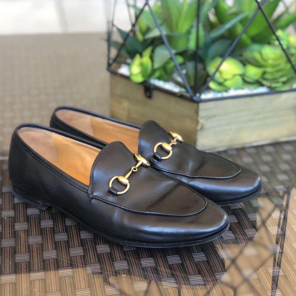 gucci jordaan leather loafer